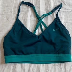 Nike Racerback Dri-Fit SportsBra - Blue/Teal - S